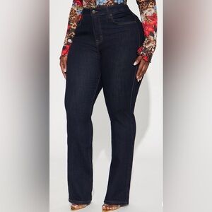 NWT Fashion Nova Women's Dark Blue Sculpting Jeans